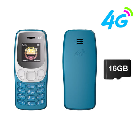 SERVO BM80 LTE 4G Mini Mobile Phone &ndash; Dual SIM Standby blue N 16GB TF card