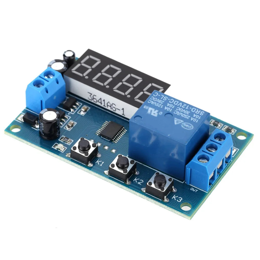 Clock Module Cyprus DC 5-30V AC 220V 10A Delay Time Module Switch Controller LED Digital ...