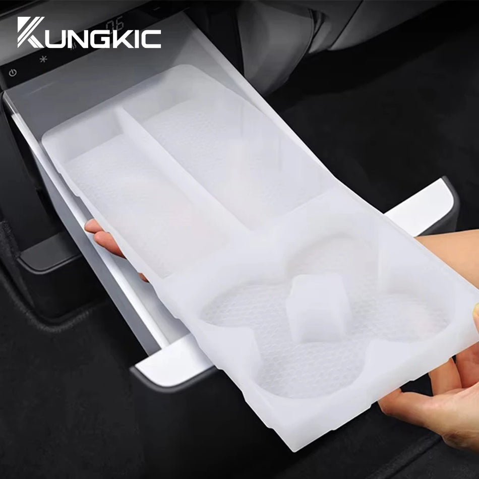 Silicone Refrigerator Storage Tray for Li Auto L6 L7 L8 Anti Slip Pad
