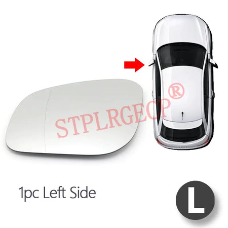 Driver Passenger Rearview Side Mirror Lens Door Wing Mirrors Glass with Heating for Porsche Cayenne 955 Pre-facelift 2002-2007 by InterCyprus Trading Ltd