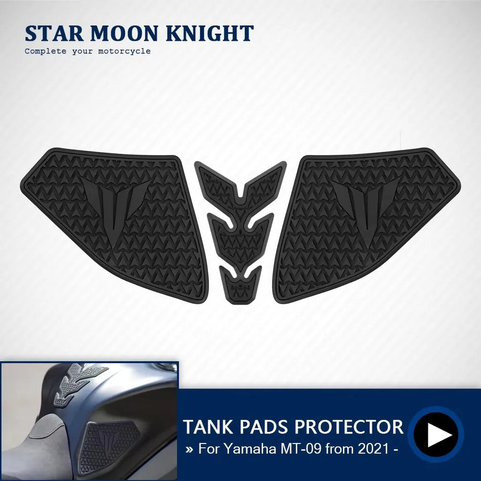 Ochranná sada tanku Yamaha MT-09 s bočními gripy, trakce pro kolena, gumové nálepky
