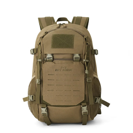 Tactical Camping Backpack &ndash; Molle System For Outdoor Use Khaki