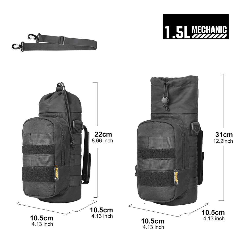 Rhinowalk Motorcycle Bottle Holder &ndash; Quick-Release Insulated Design