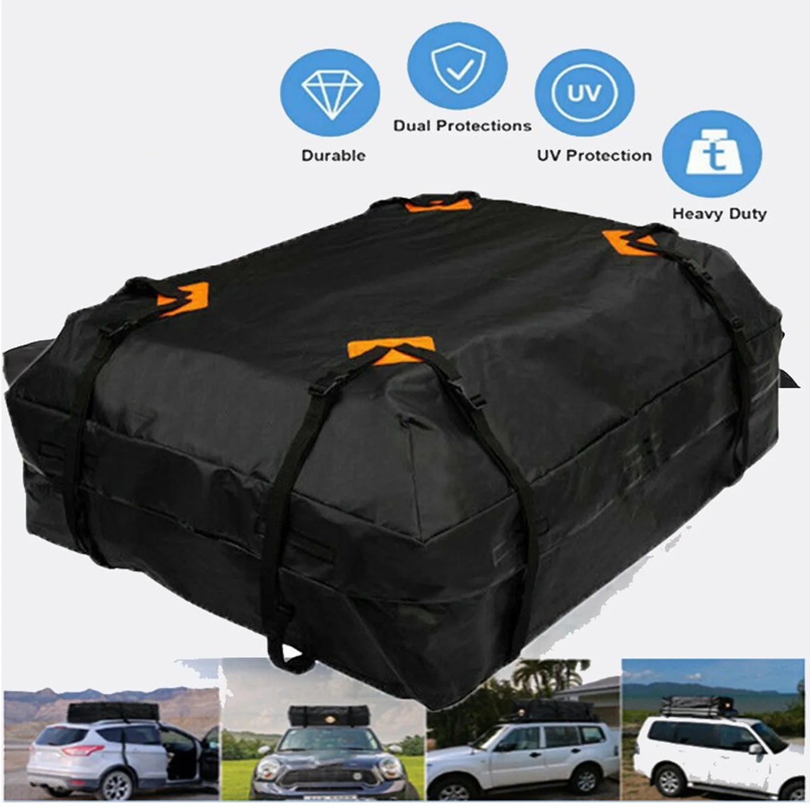 425L Waterproof Car Roof Bag Oxford Cloth - Anti Slip Mat