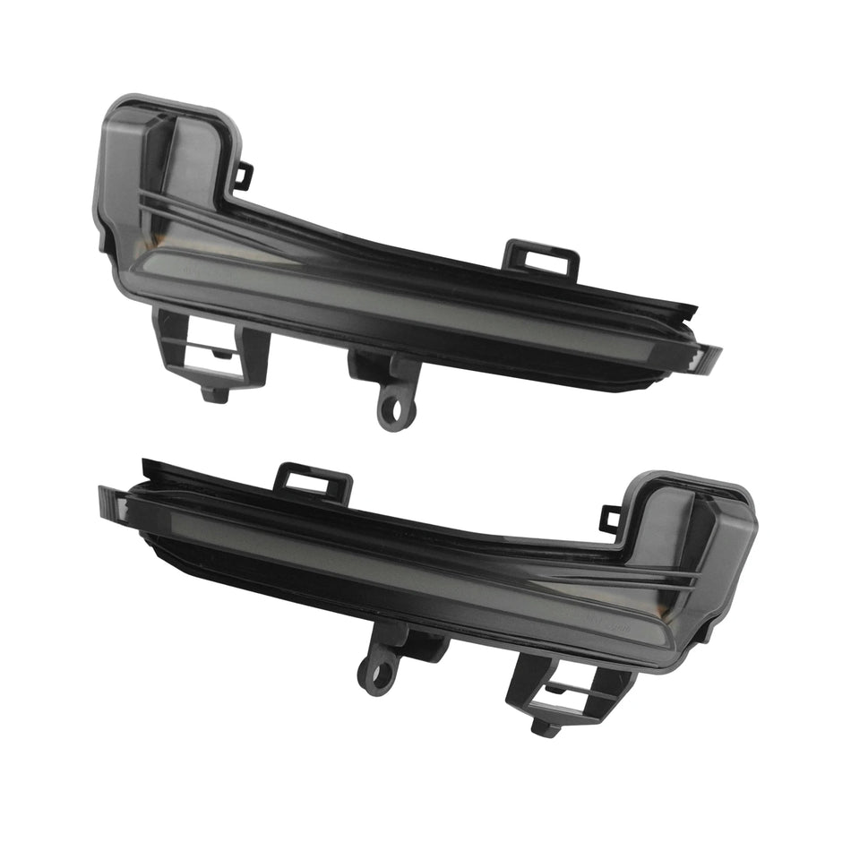 Мигач за огледало за Skoda Superb III 3V 2015-2020, динамичен амбър LED, черен затъмнен леща