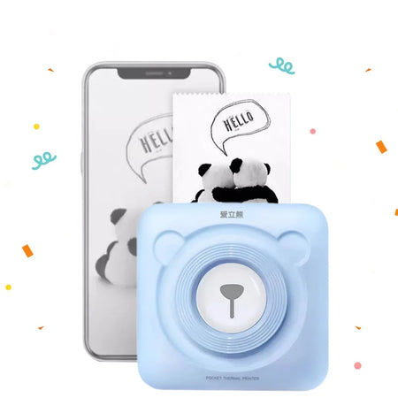 Peripage A6 Pocket Printer 203dpi &ndash; Bluetooth Thermal Print Blue Printer