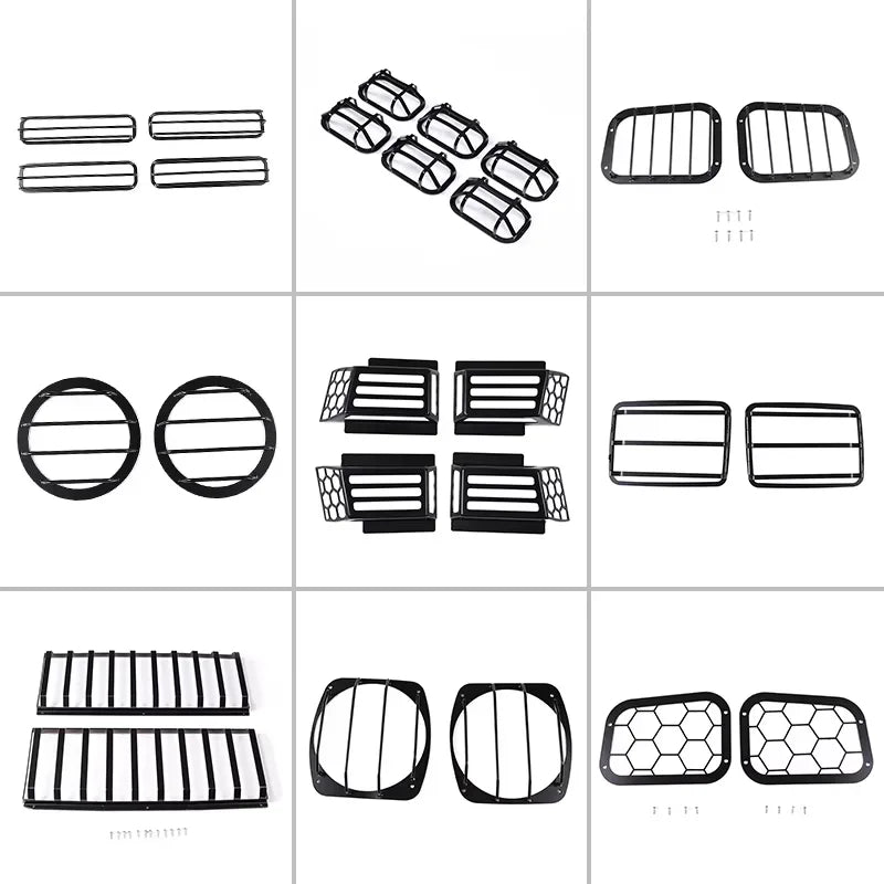 Autocolant plasă far negru din oțel inoxidabil H2 2003-2009