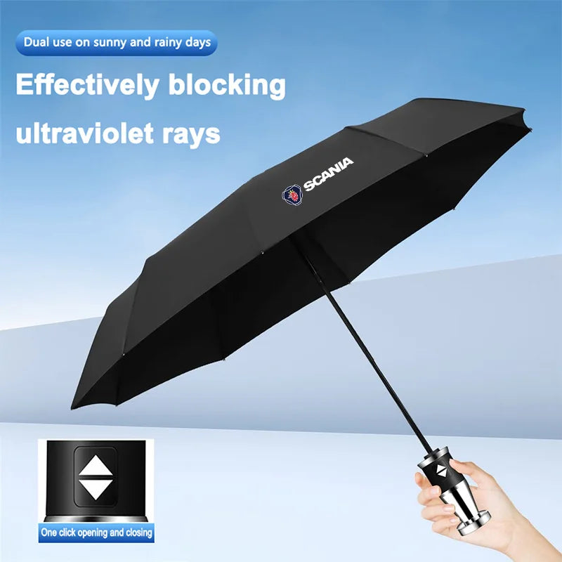 Portable Automatic Sunshade Umbrella for Scania Truck Series: High-Quality Car Interior Accessory