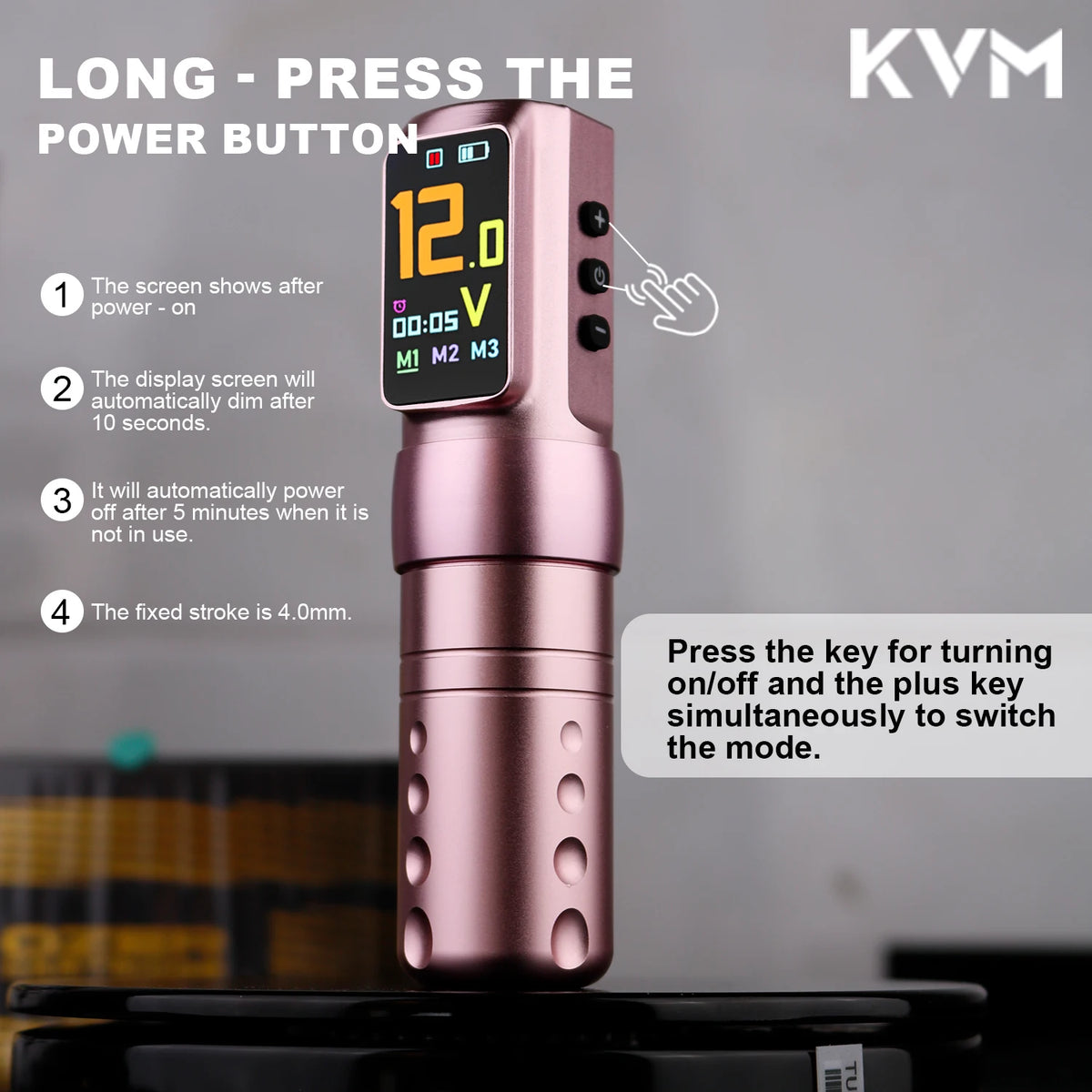 Wireless Tattoo Pen Direct Drive IPS Three Modes &ndash; IPS Timer