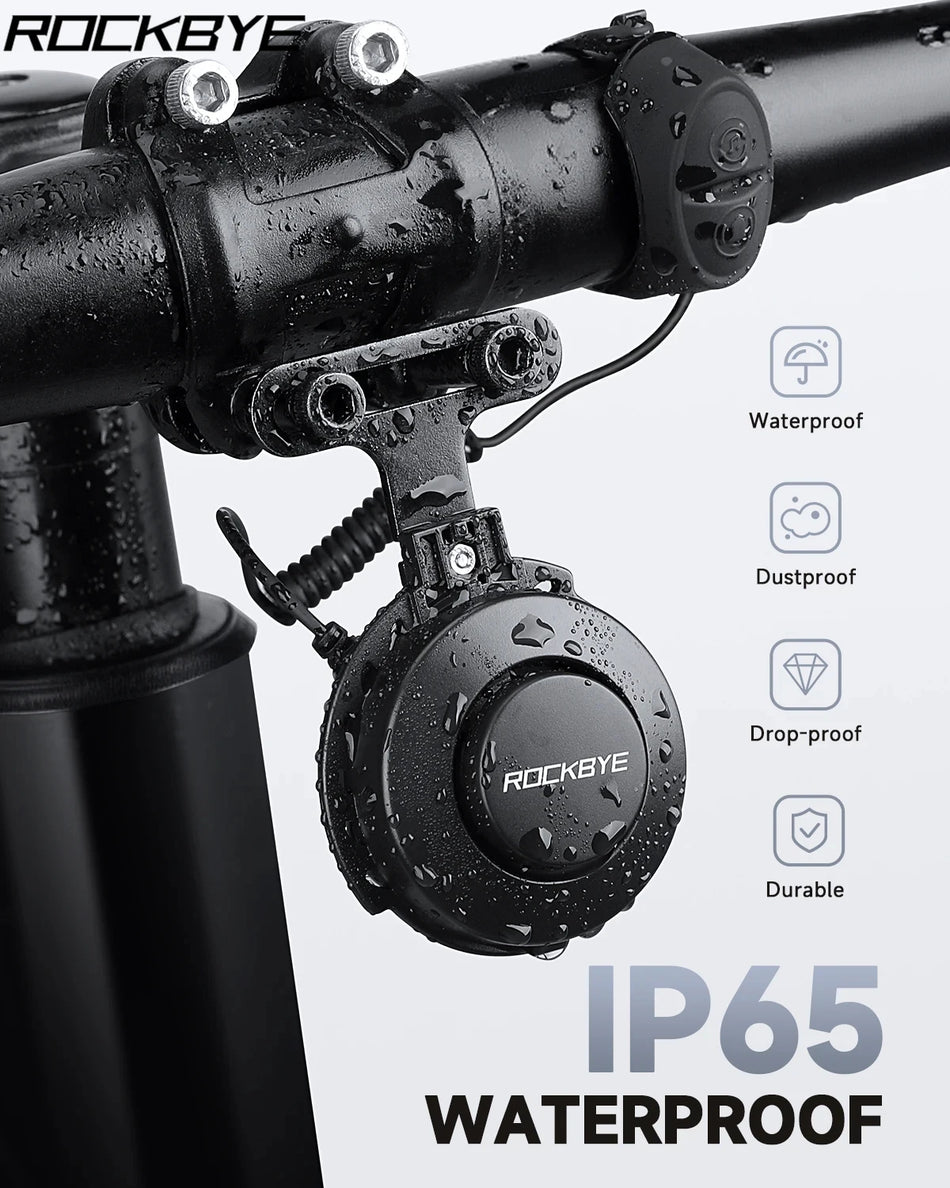 Rockbye Waterproof Adjustable Loud Horn for Bicycles and Scooters
