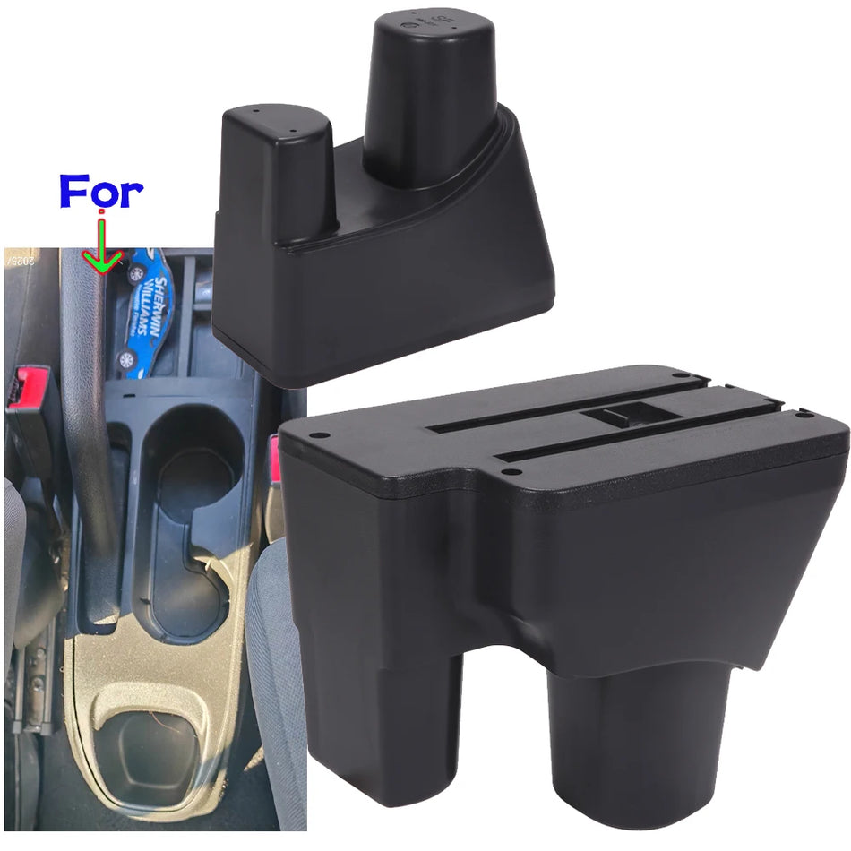 Center Console Armrest Box With PU Leather Storage For Chevrolet Onix