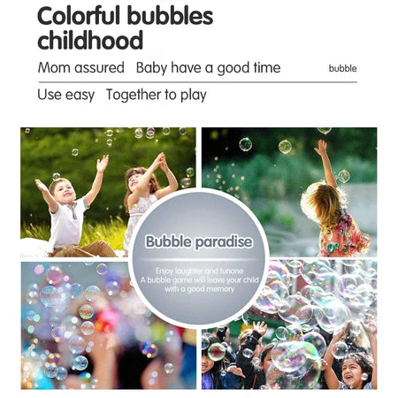 Electric Bubble Gun &ndash; Large Capacity Blower With Music Pink Backpack