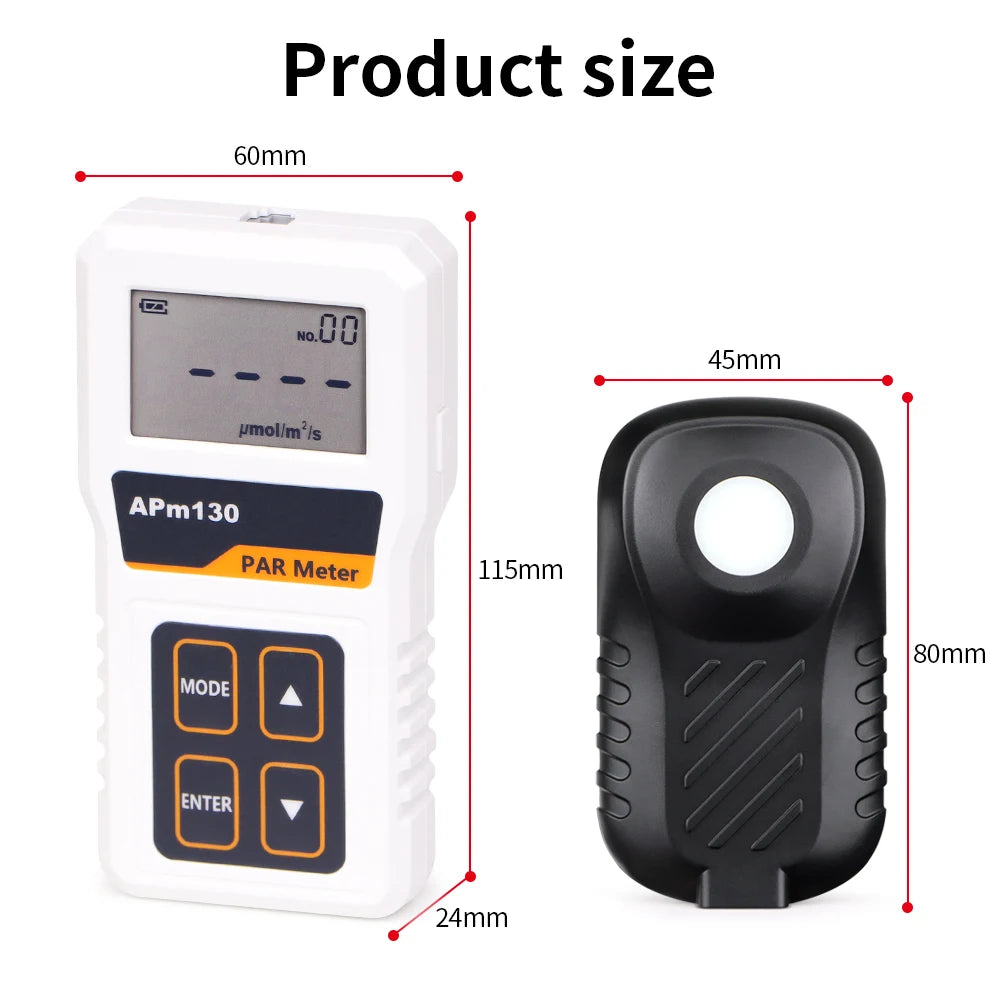 APM130 Digital Light Energy Meter PAR Meter &ndash; PPFD Accuracy