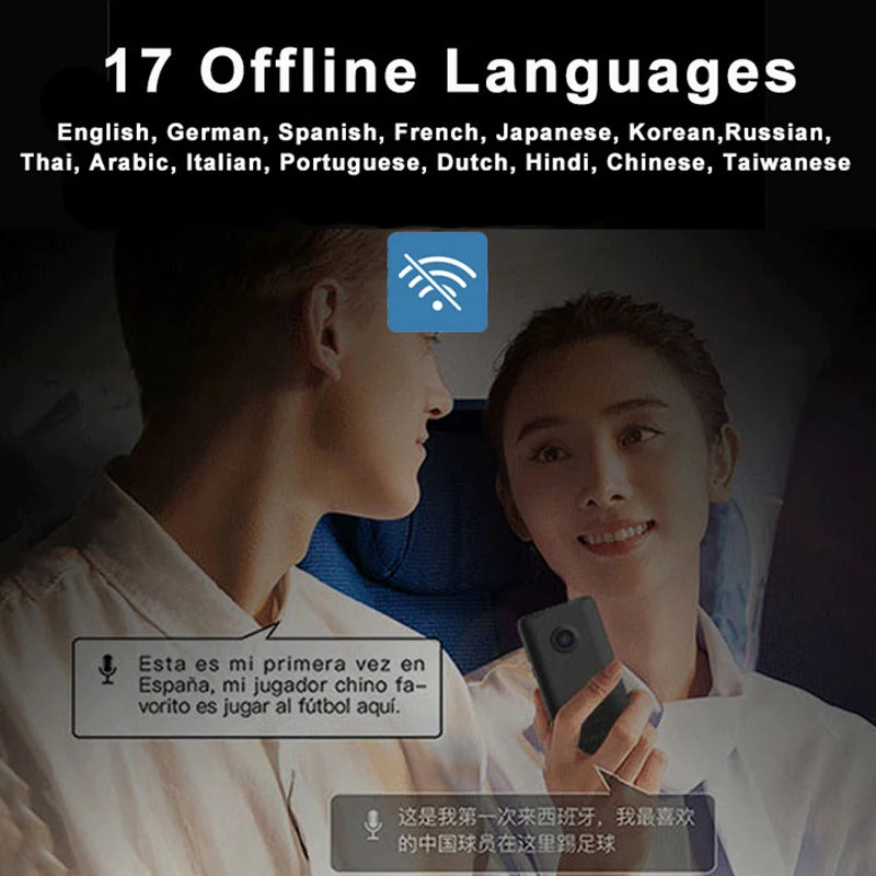 T21 Offline Portable Audio Translator - 138 Languages, Real-Time Voice AI &amp; Photo Translator