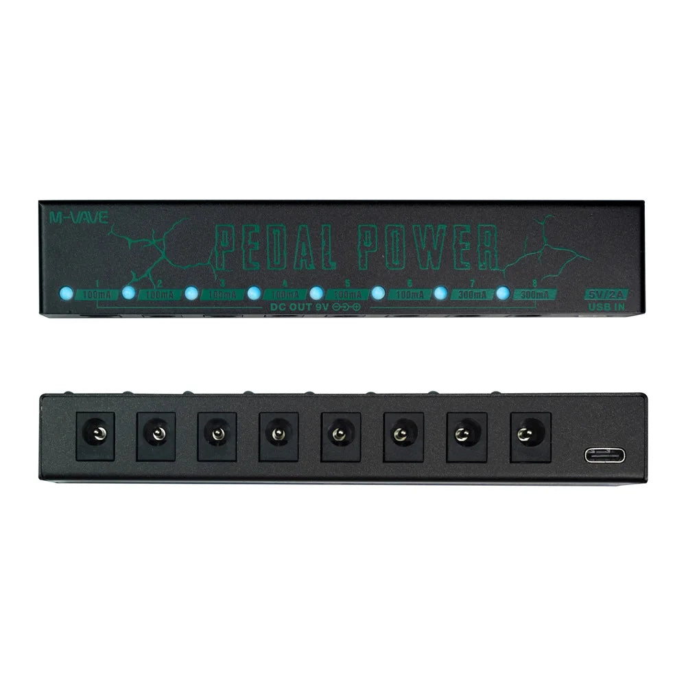 M-VAVE Pedal Power &ndash; Eight Isolated Outputs For 9V Pedals PEDAL POWER