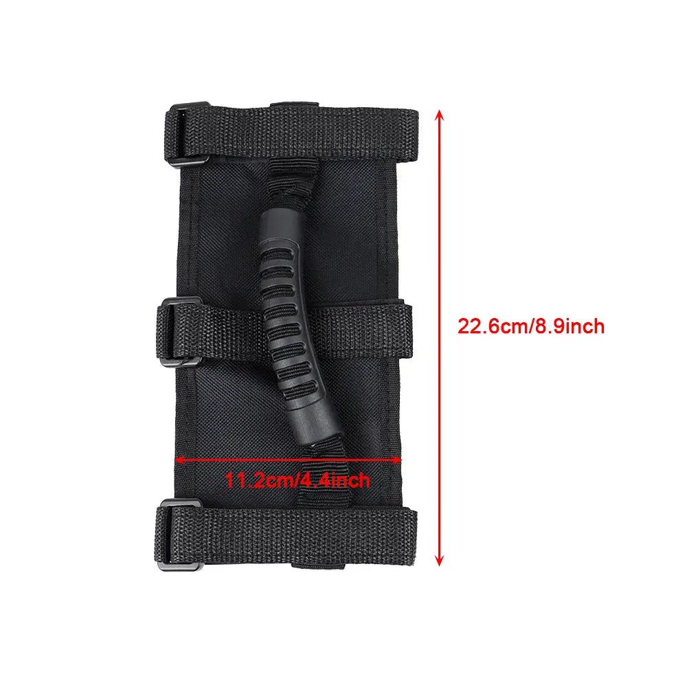 2pcs Premium Roll Bar Grab Handle Black for Jeep Wrangler CJ YJ TJ JK by InterCyprus Trading Ltd