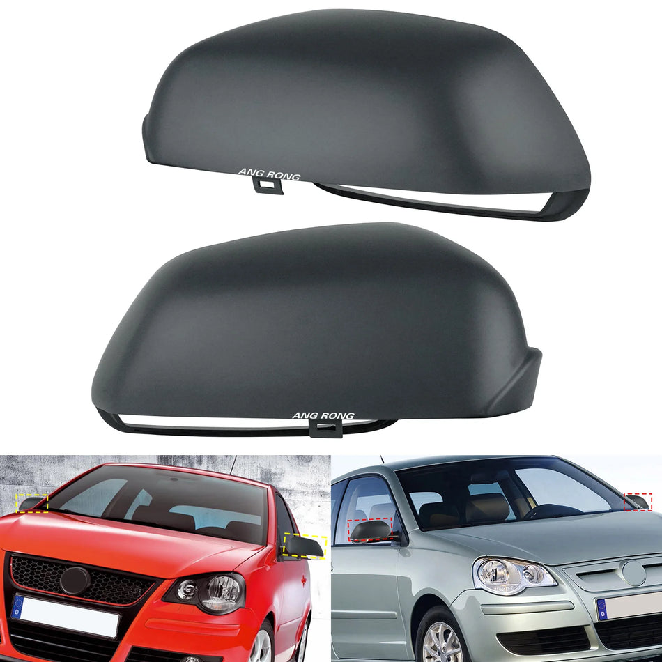 VW Polo 9N Side Rearview Mirror Caps Primed, Wing Mirror Covers