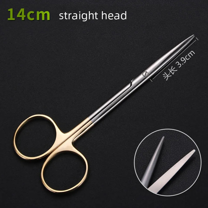 Dental Ophthalmic Blunt Scissors - Versatile Nasal Tool Brushed Slate