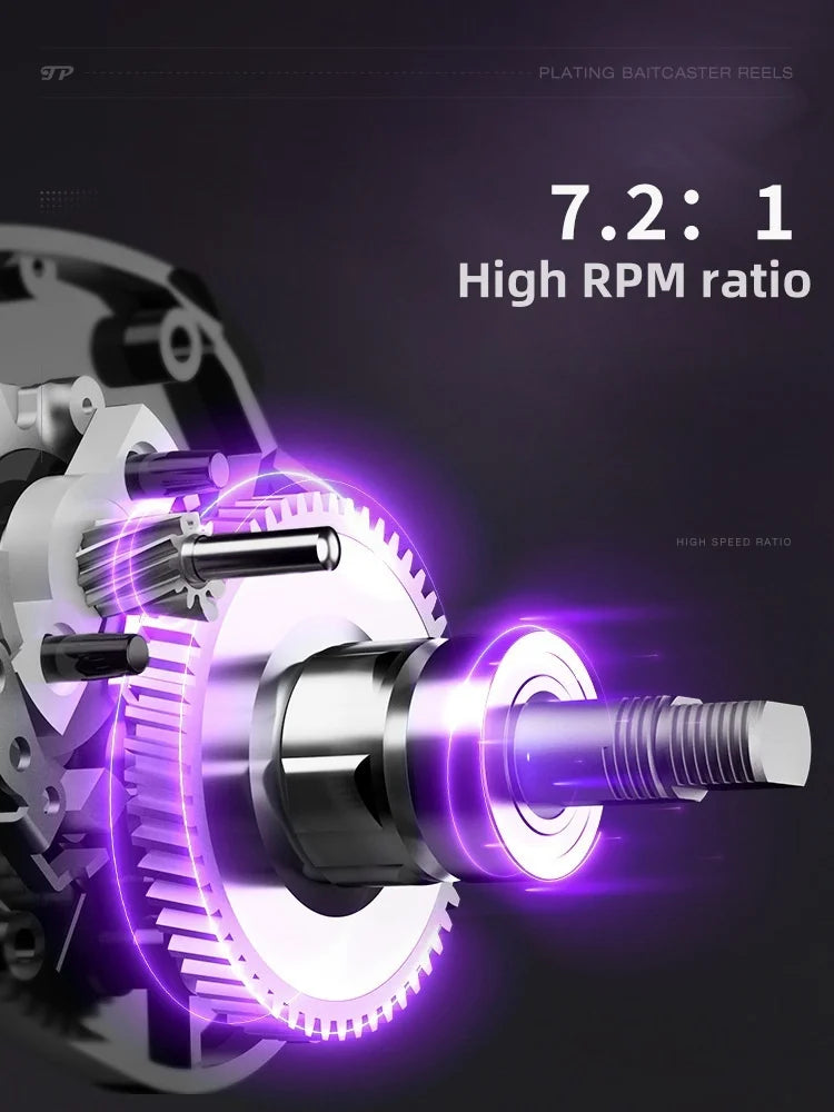 Okuma High-Speed Baitcast Reel 7.2:1 - Ultra Lightweight &amp; Durable