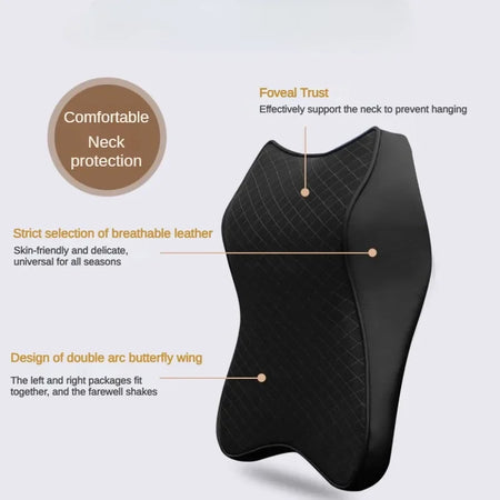 Breathable 3D Memory Foam Car Headrest &ndash; Neck Support