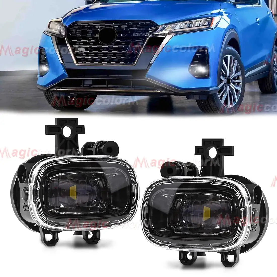 Halogen Led Fog Lamp for Nissan NAVARA NP300 X-trail Xtrail Rogue Kicks Juke Frontier Pathfinder for Mitsubishi Xforce 2024 by InterCyprus Trading Ltd