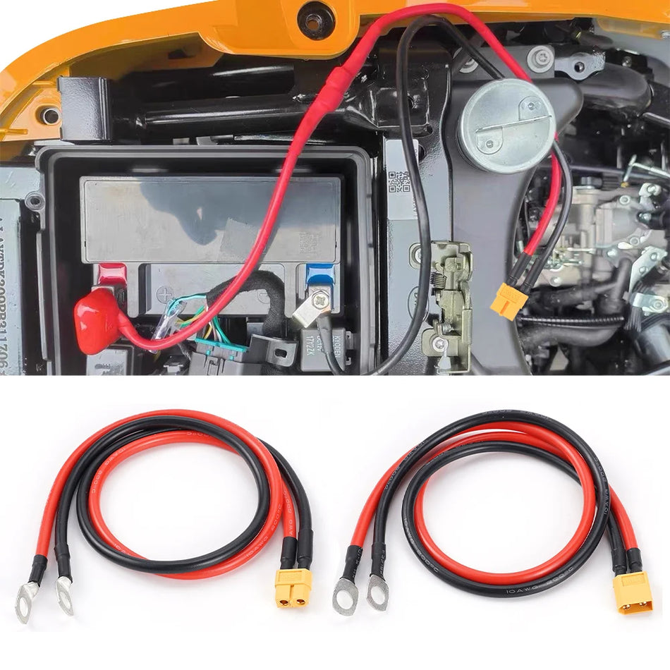 XT60 M8 Ring Silmus Terminali Kaabel, 50cm, 10AWG RC LiPo Aku jaoks