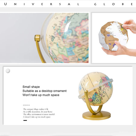 Mini World Map Globe English Edition &ndash; Rotating Globe