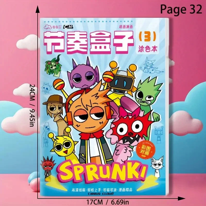 Rhythm Box Coloring Book Sprunki &ndash; Vibrant Illustrations Book 3