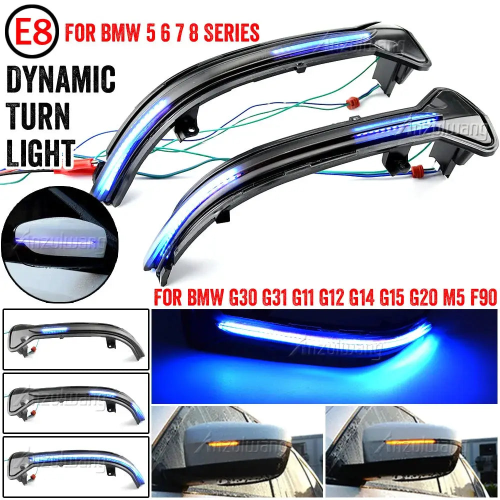 LED Dynamic Sequential Side Mirror Lights For BMW G30 G31 G38 3 5 6 Series by InterCyprus Trading Ltd