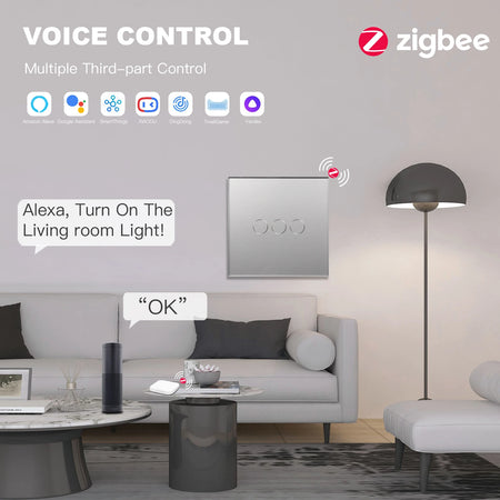 BSEED Zigbee 1 2 3 Gang 1 Way Smart Switch &ndash; Google Home