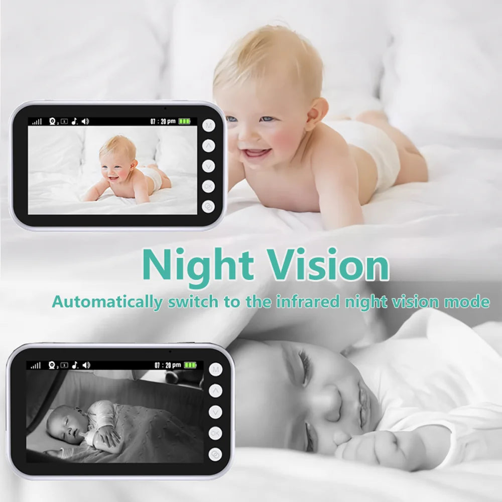 4.3&quot; LCD Baby Monitor with 2000mAh Battery &amp; Two-Way Audio