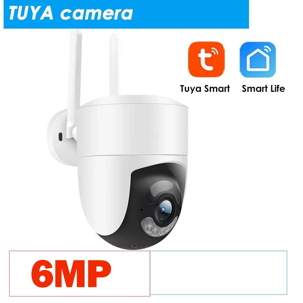 6MP Outdoor WiFi Security Camera 6MP Tuya Camera / EU Plug