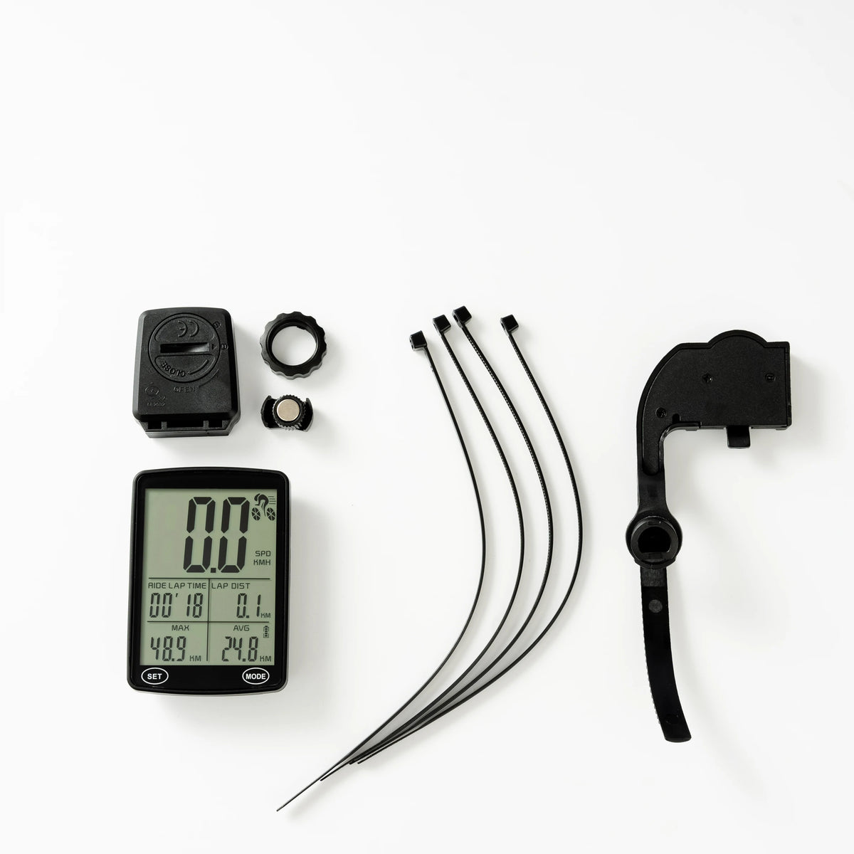 Bike Accessories Bicycle Computer &ndash; Crystal-Clear Digital Display black