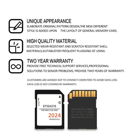 2024 UK Europe Maps Update SD Card MMCS Navigation &ndash; Fast
