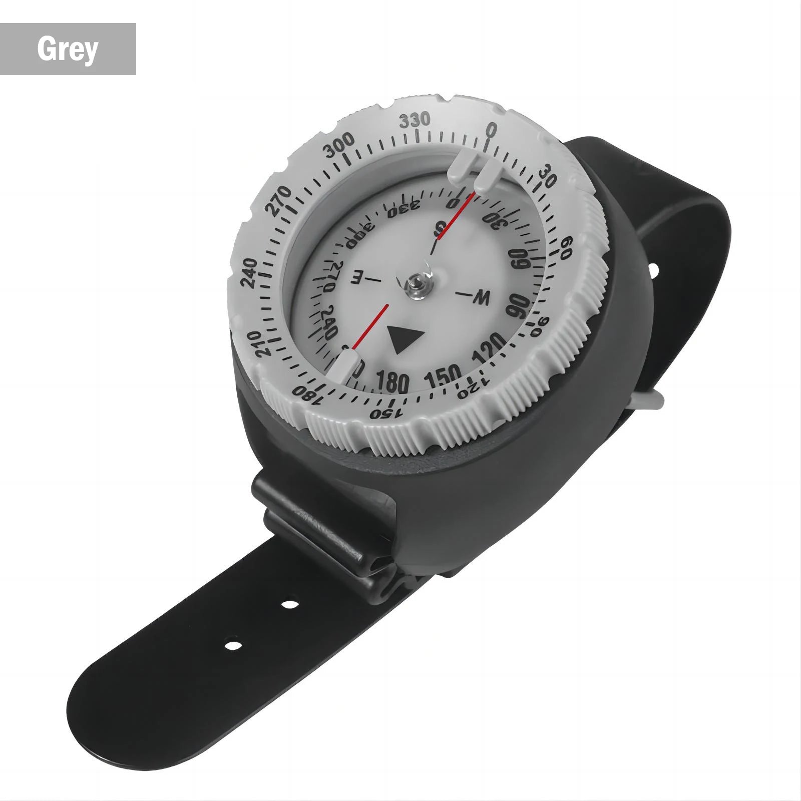 Professional Digital Diving Compass - 50m Waterproof &amp; Luminous Grey
