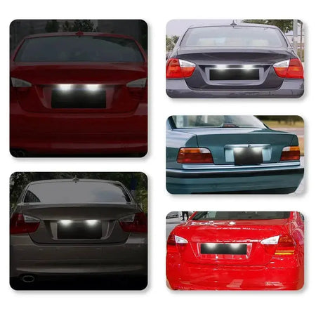 2PCS White LED License Plate Light Lamp For BMW 3 Series E46 4D 1998-2003 5D Touring 1998-2005 Error Free by InterCyprus Trading Ltd