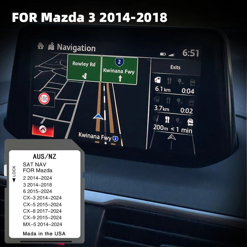 Suit For Mazda 3 2014-2018 Navigation SD Card - Update Maps CHINA / for Mazda3 2014-2018
