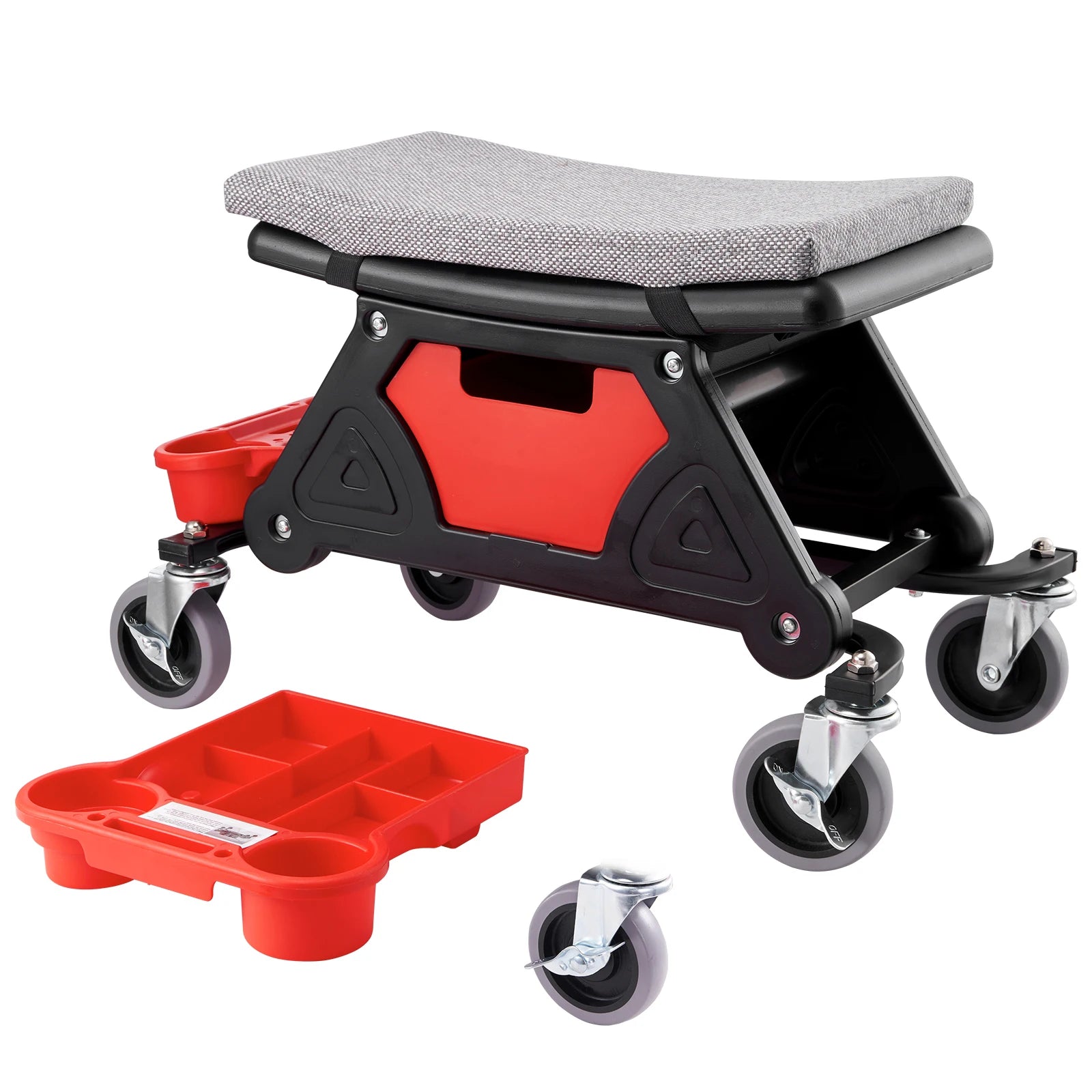 SucceBuy Rolling Mechanic Seat - Smooth Glide Wheels United States