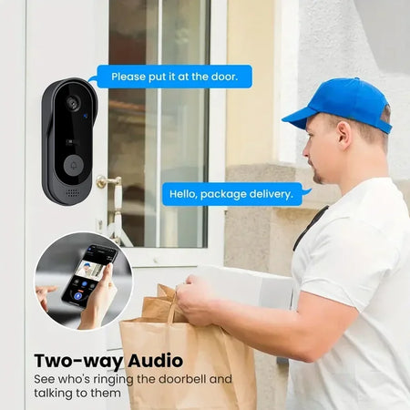 Tuya Smart Doorbell - Waterproof Night Vision Video 2G WiFi