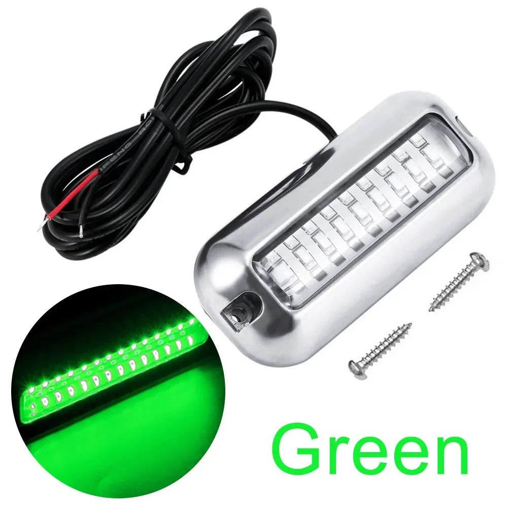 42LED Yacht Underwater Light &ndash; IP68 Waterproof 10-30V Green  1Pcs