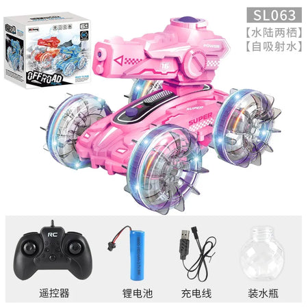 4WD RC Car &ndash; Amphibious All-Terrain Adventure light red