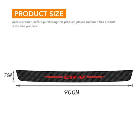 Carbon Fiber Door Sill Protector For Honda CRV HRV Civic 1pc for CR-V 1