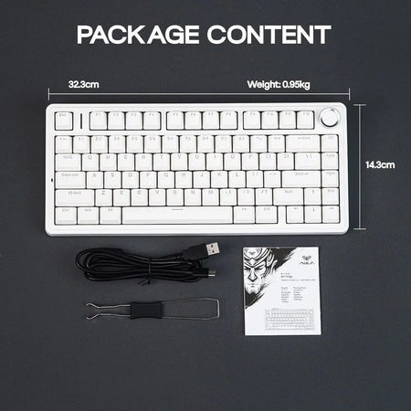 Aula F75 Wired Gaming Keyboard &ndash; RGB Backlight With Knob