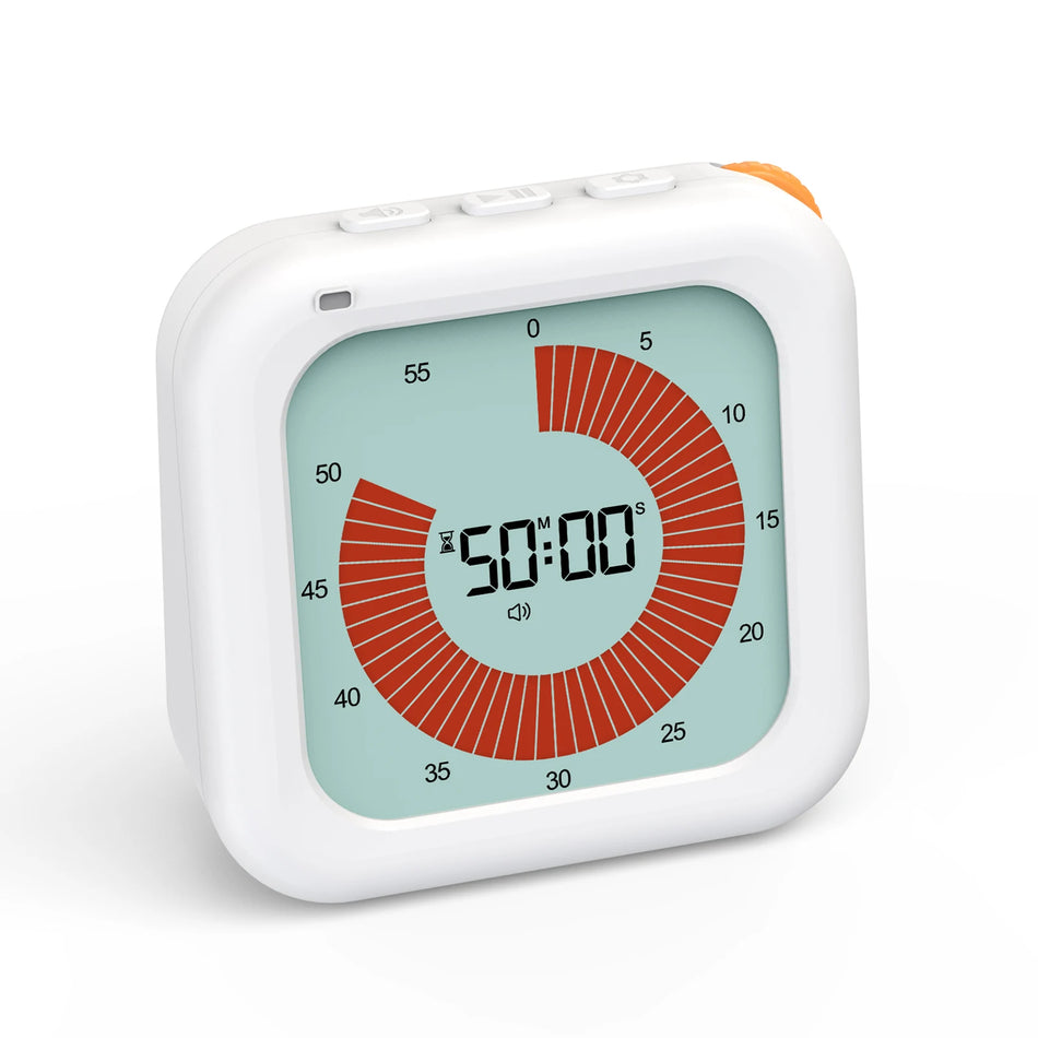 Visueller Countdown-Timer 60-Minuten Stiller Timer für Klassenzimmer, Zuhause, Büro, Küche