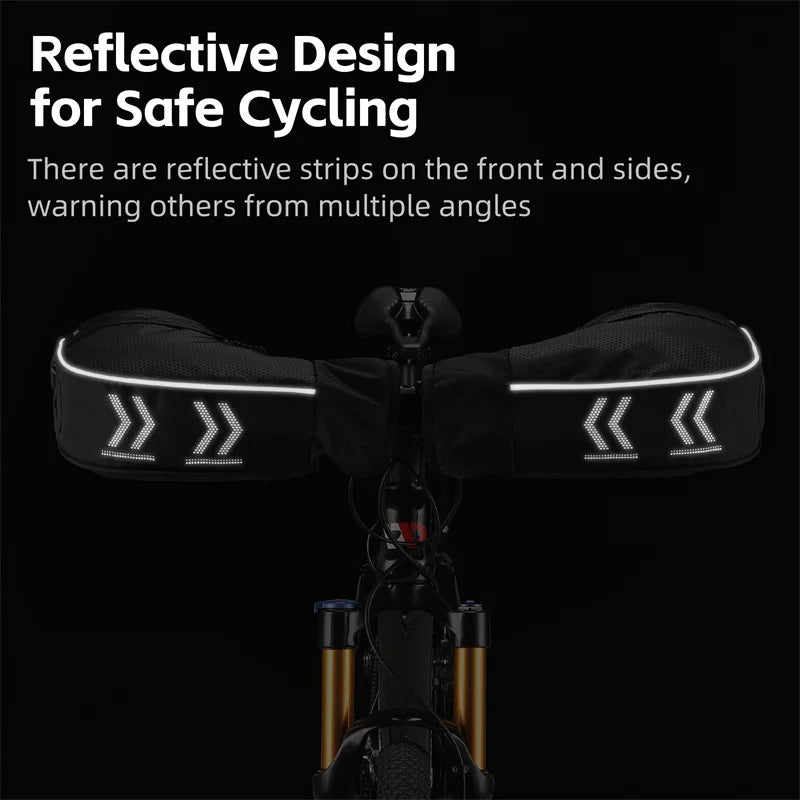 West Biking YP0211246 Cykel Vinter Vindskyddade Styrehandskar med 3M Bomull Polarfleece