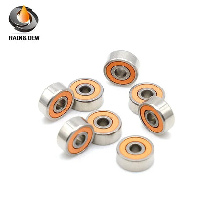 10PCS Stainless Steel Hybrid Ceramic Bearings for Fishing Reels - ABEC7 Rated