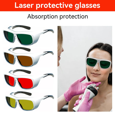 NoEnName_Null OD6 Laser Safety Glasses for 190-2000nm Protection