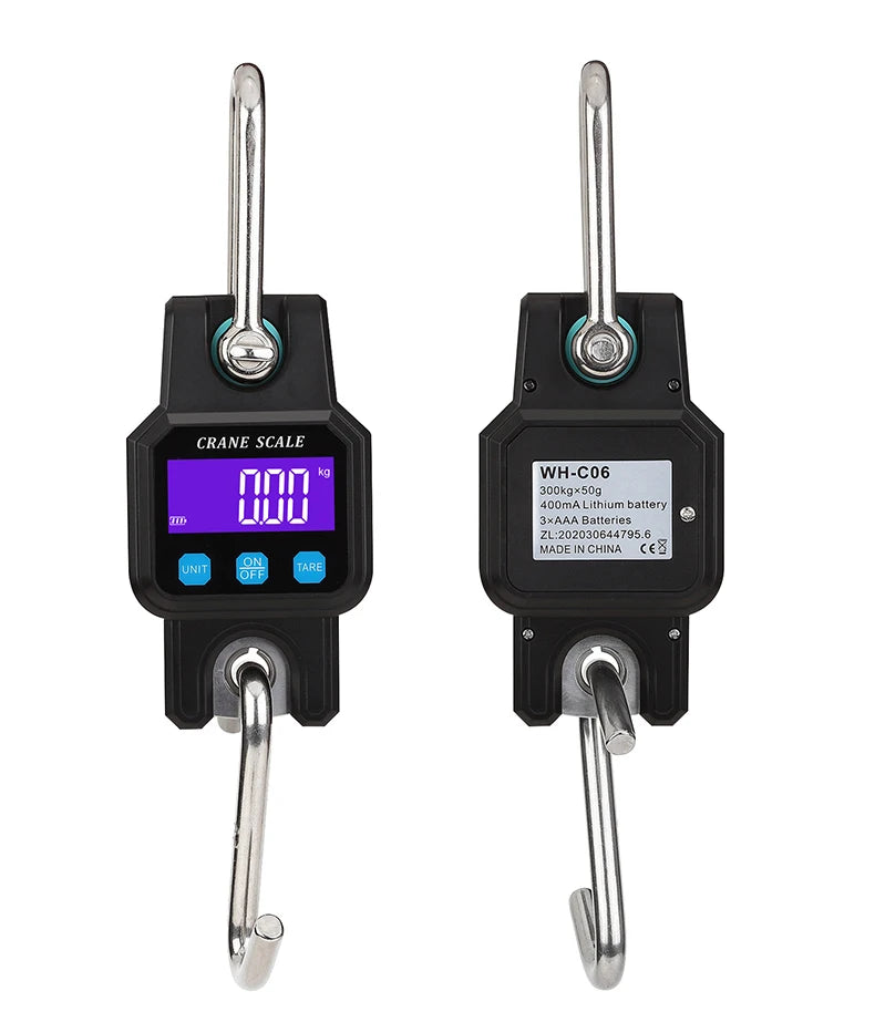 WH-C06B Bluetooth Portable Hook Scale &ndash; 300kg Capacity