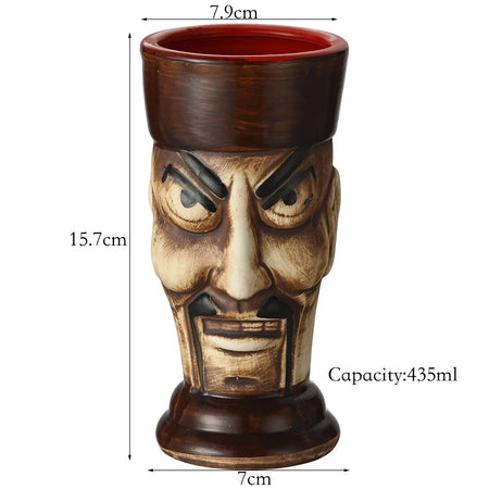 Hawaii Tiki Mug Ceramic - Eco Friendly Cocktail Cup 435ml / 280ml-600ml