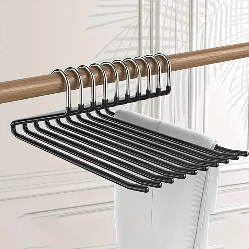 20/10Pcs Metal Z-Shaped Pants Hanger Non-Slip Durable Clothes Hanger Multi-functional Wardrobe Jean Hanger Home Pant Organizer by InterCyprus Trading Ltd